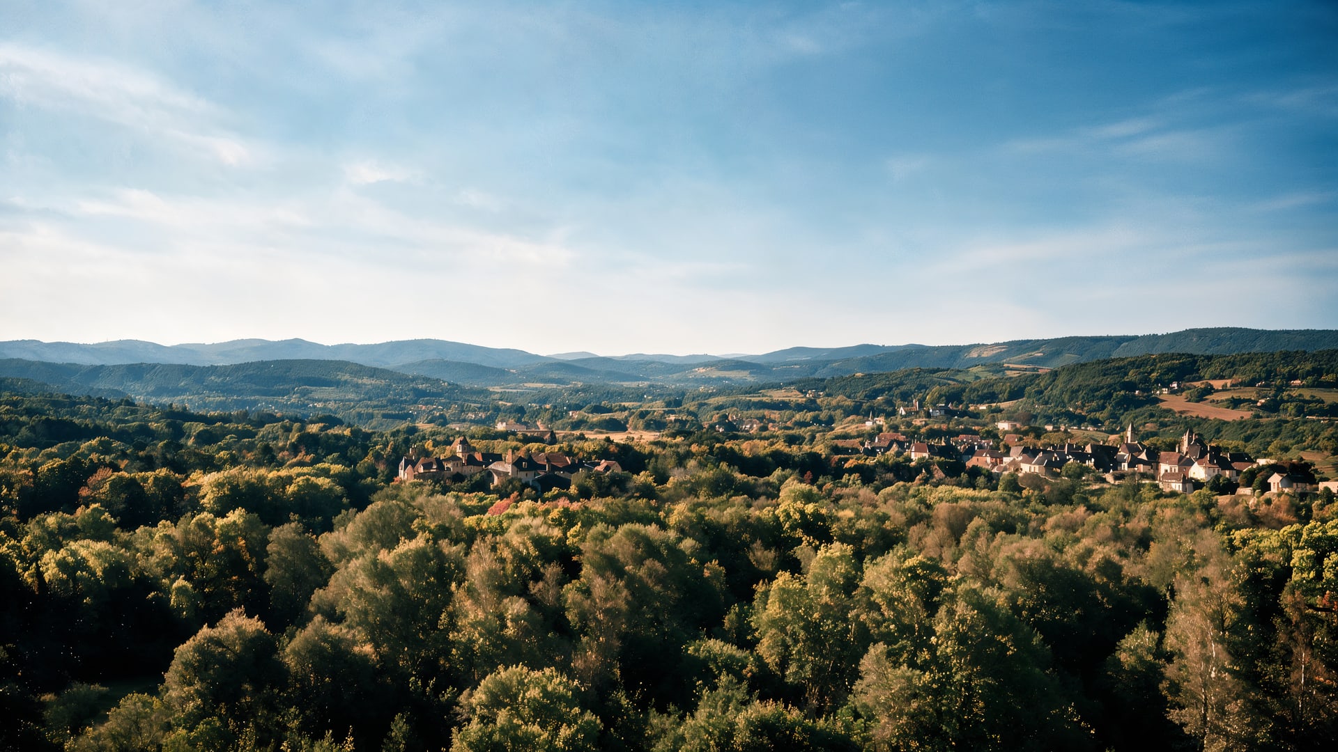 Vue aérienne d'un territoire sous couverture MidGard